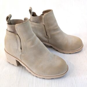 JELLYPOP Girls Tan Chelsea Ankle Boots Size 1